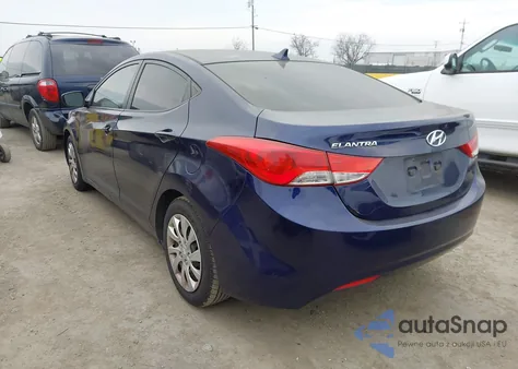 2011 Hyundai Elantra Gls z USA, uszkodzony, nr VIN 5NPDH4AE6BH028340
